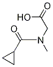 2-[(Cyclopropylcarbonyl)(methyl)amino]acetic acid 구조식 이미지