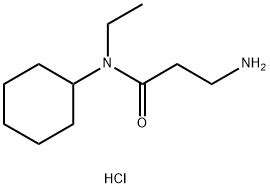 3-Amino-N-cyclohexyl-N-ethylpropanamidehydrochloride Structure