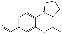 3-Ethoxy-4-pyrrolidin-1-yl-benzaldehyde Structure