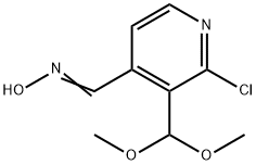 (E)-2-클로로-3-(디메톡시메틸)-이소니코틴알데히드옥심 구조식 이미지
