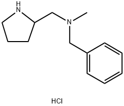 N-Methyl(phenyl)-N-(2-pyrrolidinylmethyl)-methanamine dihydrochloride Structure