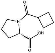 1-(Cyclobutylcarbonyl)proline 구조식 이미지
