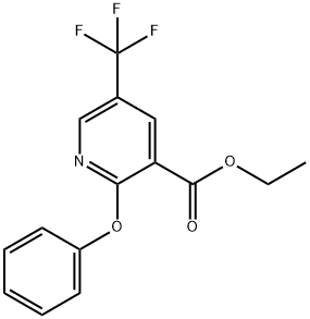 Ethyl 2-phenoxy-5-(trifluoromethyl)nicotinate 구조식 이미지