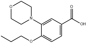 3-Morpholin-4-yl-4-propoxy-benzoic acid Structure