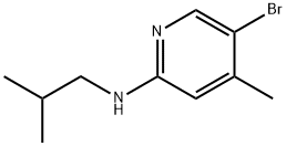 5-Bromo-N-isobutyl-4-methyl-2-pyridinamine Structure