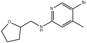 5-Bromo-4-methyl-N-(tetrahydro-2-furanylmethyl)-2-pyridinamine Structure