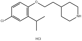 4-[2-(4-Chloro-2-isopropylphenoxy)ethyl]-piperidine hydrochloride 구조식 이미지