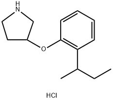 3-[2-(sec-Butyl)phenoxy]pyrrolidine hydrochloride Structure