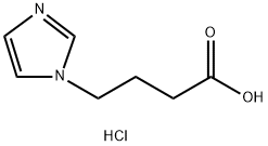4-Imidazol-1-yl-butyric acid hydrochloride Structure