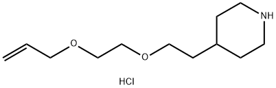 4-{2-[2-(Allyloxy)ethoxy]ethyl}piperidinehydrochloride 구조식 이미지
