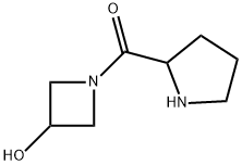 (3-Hydroxy-1-azetidinyl)(2-pyrrolidinyl)methanone 구조식 이미지