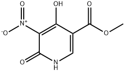Methyl 4,6-dihydroxy-5-nitronicotinate 구조식 이미지