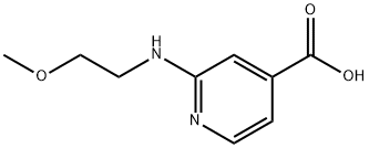 2-[(2-Methoxyethyl)amino]isonicotinic acid 구조식 이미지