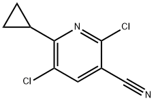 2,5-Dichloro-6-cyclopropylnicotinonitrile Structure
