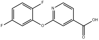 4-pyridinecarboxylic acid, 2-(2,5-difluorophenoxy)- 구조식 이미지