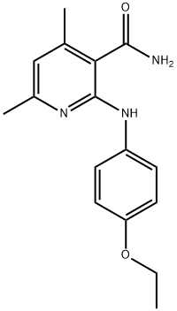 3-pyridinecarboxamide, 2-[(4-ethoxyphenyl)amino]-4,6-dimet Structure