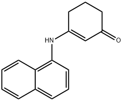 2-cyclohexen-1-one, 3-(1-naphthalenylamino)- 구조식 이미지