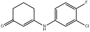 2-cyclohexen-1-one, 3-[(3-chloro-4-fluorophenyl)amino]- 구조식 이미지