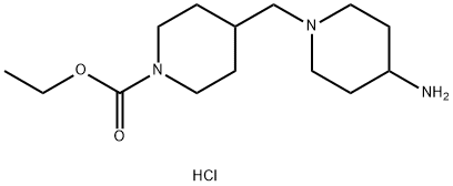 1-piperidinecarboxylic acid, 4-[(4-amino-1-piperidinyl)met Structure