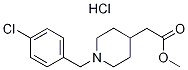4-piperidineacetic acid, 1-[(4-chlorophenyl)methyl]-, meth Structure
