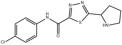 1,3,4-thiadiazole-2-carboxamide, N-(4-chlorophenyl)-5-(2-p 구조식 이미지