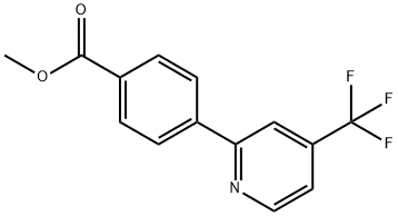 4-(4-Trifluoromethyl-pyridin-2-yl)-benzoic acid methyl ester 구조식 이미지
