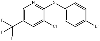 2-(4-Bromophenylsulfanyl)-3-chloro-5(-trifluoromethyl)pyridine 구조식 이미지