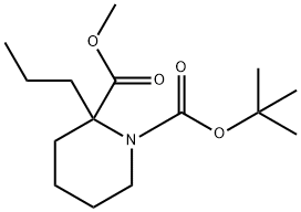 1-tert-Butyl 2-methyl 2-propylpiperidine-1,2-dicarboxylate Structure