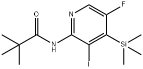 N-(5-Fluoro-3-iodo-4-(trimethylsilyl)pyridin-2-yl) pivalamide Structure