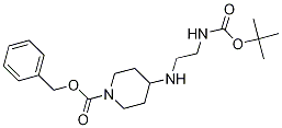 Benzyl 4-[(2-{[(tert-butoxy)carbonyl]amino}ethyl)-amino]piperidine-1-carboxylate Structure