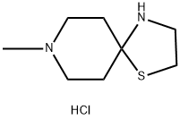 8-Methyl-1-thia-4,8-diazaspiro[4.5]decane hydrochloride 구조식 이미지