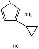 [1-(3-Thienyl)cyclopropyl]amine hydrochloride Structure