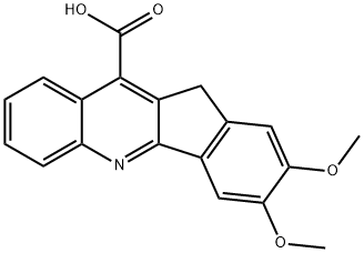 2,3-Dimethoxy-11H-indeno[1,2-b]quinoline-10-carboxylic acid Structure
