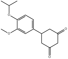 5-(4-Isopropoxy-3-methoxyphenyl)cyclohexane-1,3-dione Structure