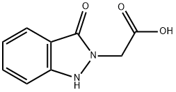 (3-옥소-1,3-디히드로-2H-인다졸-2-일)아세트산 구조식 이미지