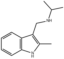 N-[(2-Methyl-1H-indol-3-yl)methyl]propan-2-amine hydrochloride Structure