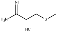 3-(Methylthio)propanimidamide hydrochloride Structure