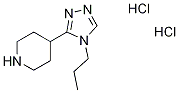 4-(4-Propyl-4H-1,2,4-triazol-3-yl)piperidine dihydrochloride 구조식 이미지