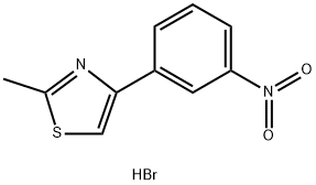 2-Methyl-4-(3-nitro-phenyl)-thiazole hydrobromide Structure