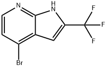 4-Bromo-2-(trifluoromethyl)-1H-pyrrolo[2,3-b]pyridine Structure