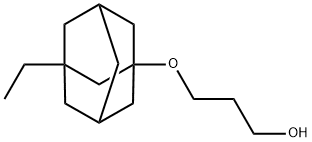 3-[(3-Ethyl-1-adamantyl)oxy]propan-1-ol 구조식 이미지