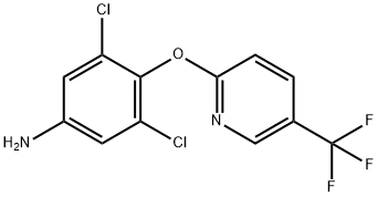 2-(4-Amino-2,6-dichlorophenoxy)-5-(trifluoromethyl)pyridine 구조식 이미지