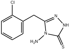 4-Amino-5-(2-chlorobenzyl)-4H-1,2,4-triazole-3-thiol Structure