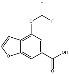 4-(Difluoromethoxy)-1-benzofuran-6-carboxylic acid Structure