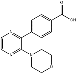 4-(3-Morpholin-4-ylpyrazin-2-yl)benzoic acid 구조식 이미지