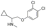 [1-Cyclopropyl-2-(3,4-dichlorophenoxy)-ethyl]methylamine 구조식 이미지