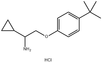[2-(4-tert-Butylphenoxy)-1-cyclopropylethyl]-amine hydrochloride 구조식 이미지