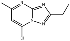 7-Chloro-2-ethyl-5-methyl[1,2,4]triazolo-[1,5-a]pyrimidine Structure