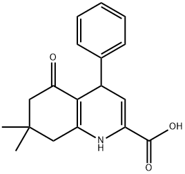 7,7-Dimethyl-5-oxo-4-phenyl-1,4,5,6,7,8-hexahydroquinoline-2-carboxylic acid Structure