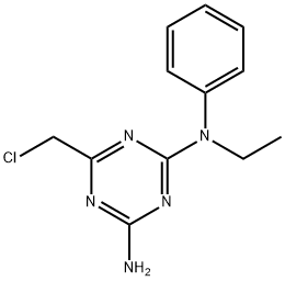 6-(Chloromethyl)-N-ethyl-N-phenyl-1,3,5-triazine-2,4-diamine 구조식 이미지
